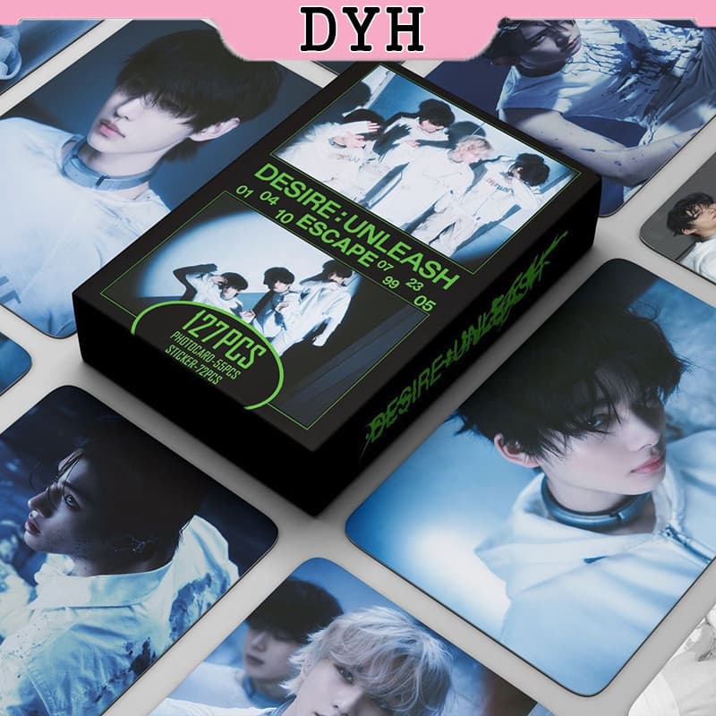 127 peças/caixa Álbum de Cartões Fotográficos ENHYPEN《DESIRE UNLEASH》Cartão Adesivo LOMO HEESEUNG Coleção KPOP 9PON J3SL