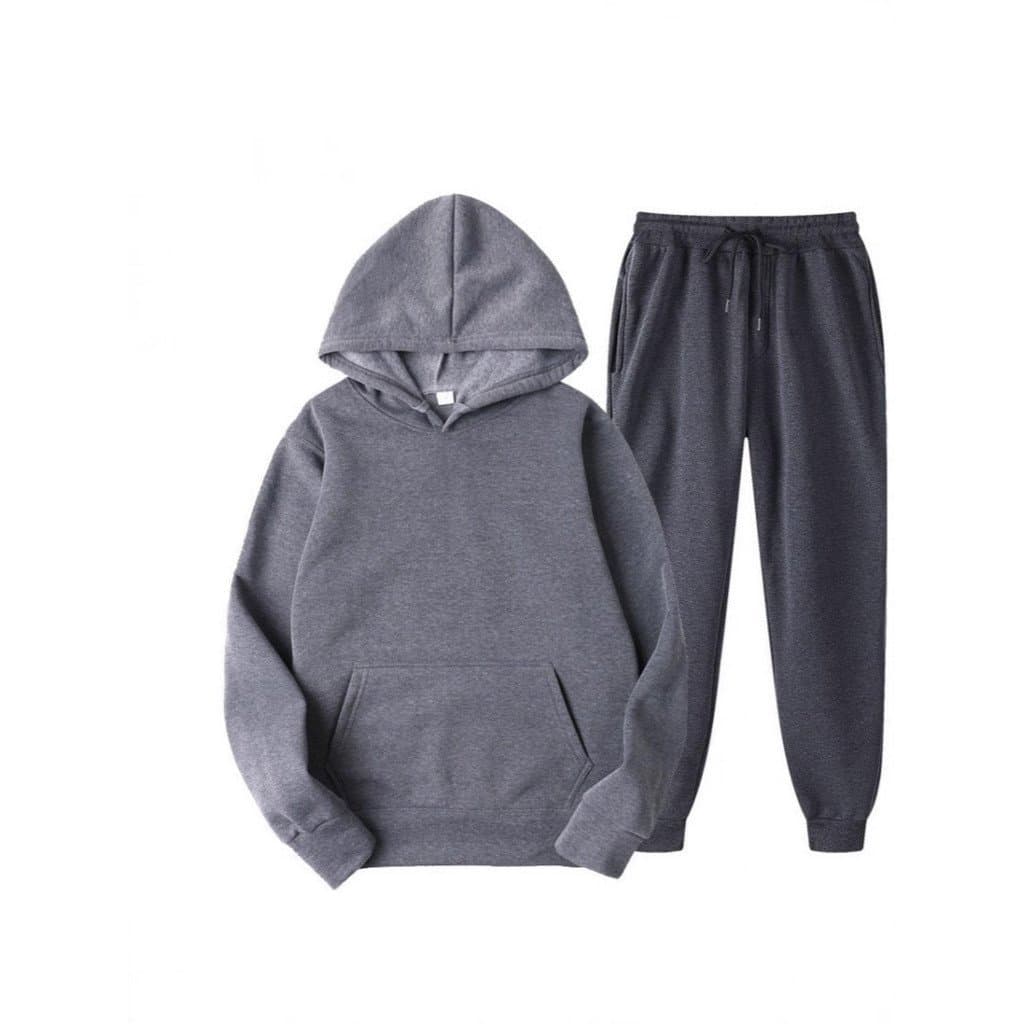 220g outono inverno Cross-Border masculino feminino Casual Ouma em branco cor sólida terno velo solto moletom dois @-