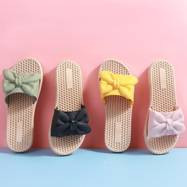 | slippers | ❄2021 chinelos femininos verão arco sandálias femininas chinelos casa interior ao ar livre usar chinelos de