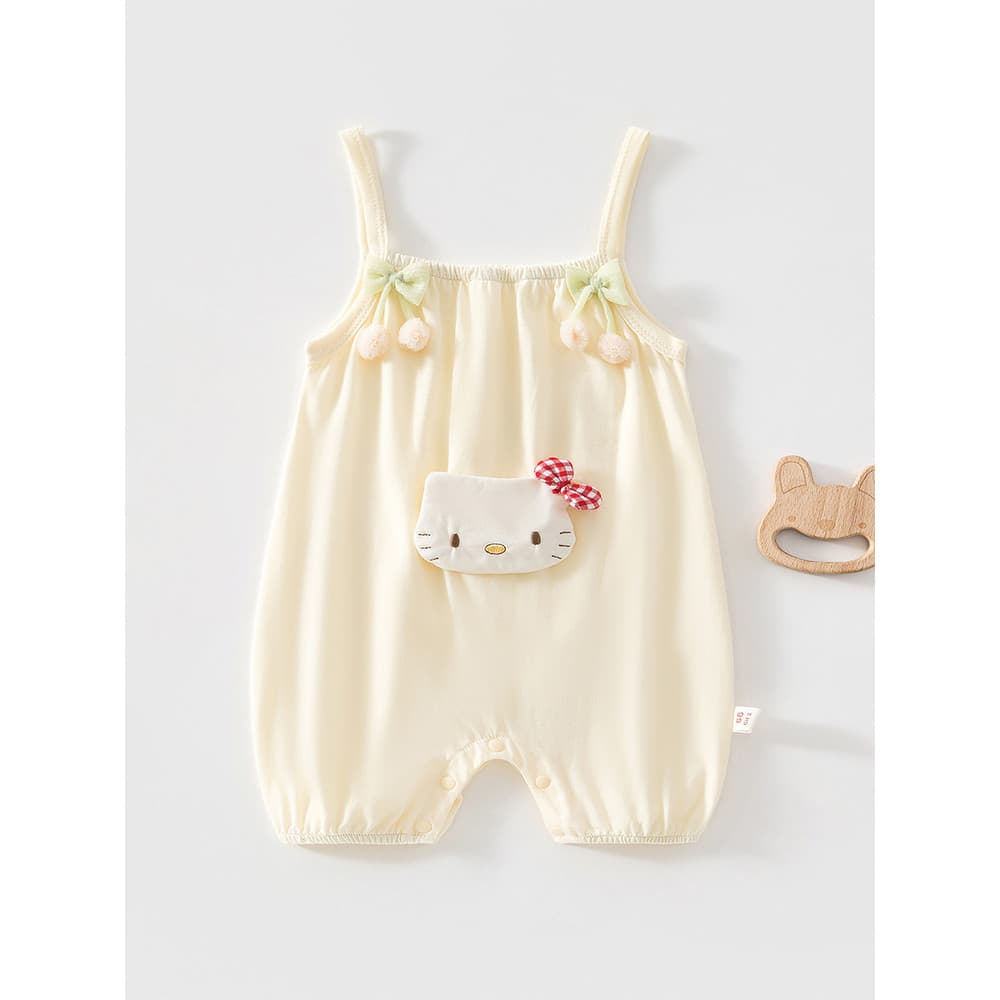 Bebê estilingue macacão verão roupas de bebê luz respirável verão Super bonito roupas de passeio do bebê