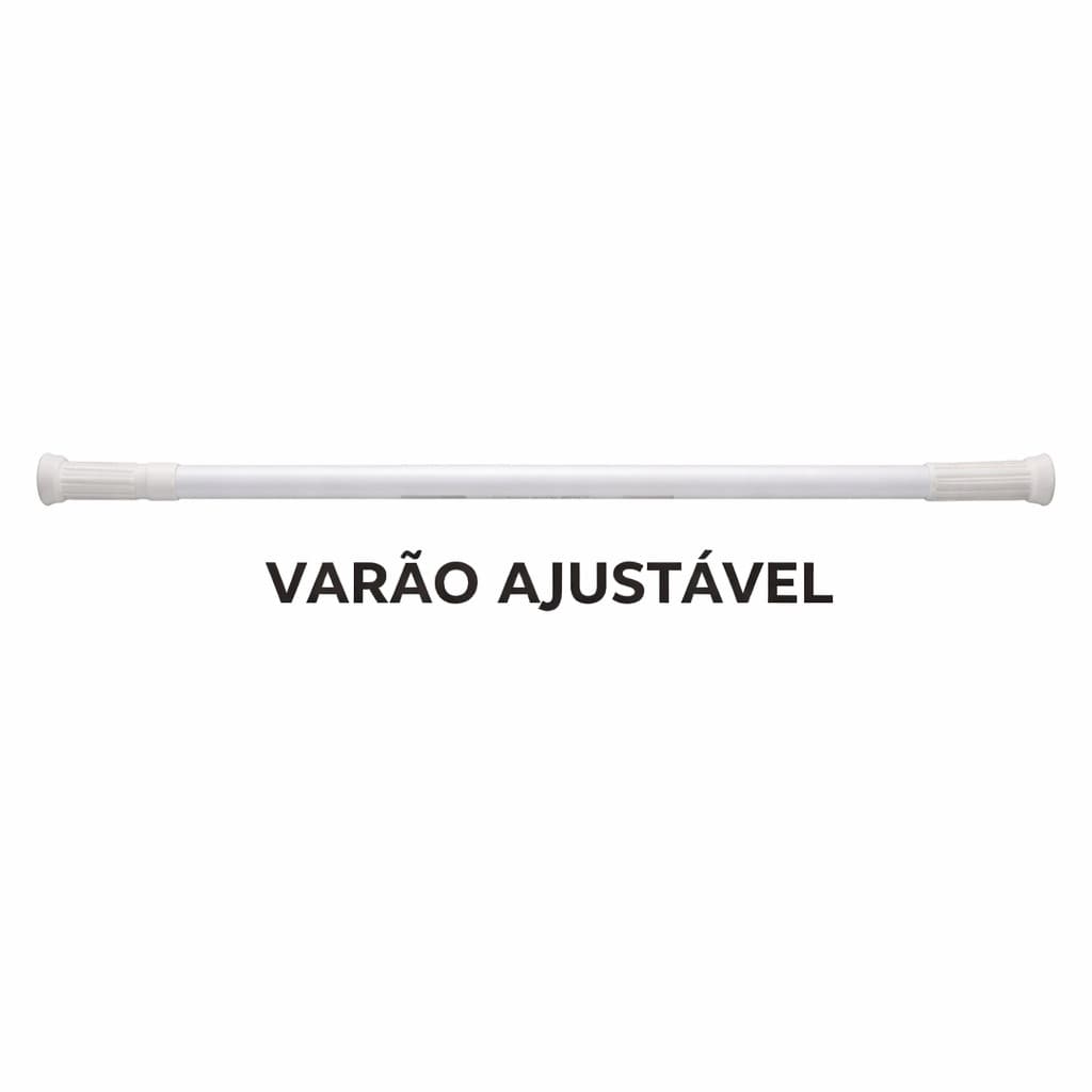 Varão Ajustável Expansivo para Cortina Instalação Sem Furos