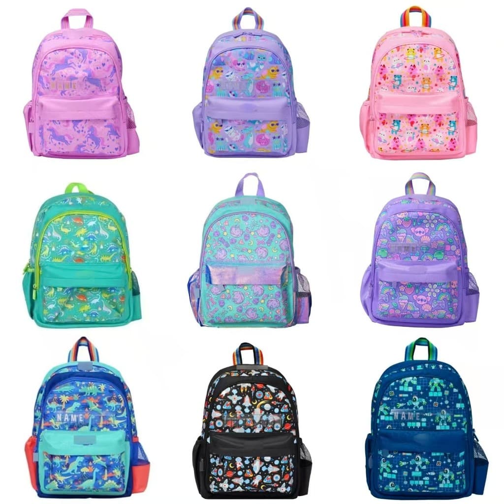 Mochila escolar australiana de cartão médio, série de mochila Casual para crianças da escola primária