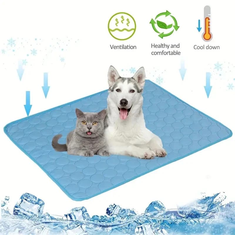 Tapete De Resfriamento Para Cães , Cama Fria Animais De Estimação De Verão , Extra Grande Pequenos E Grandes , Acessório