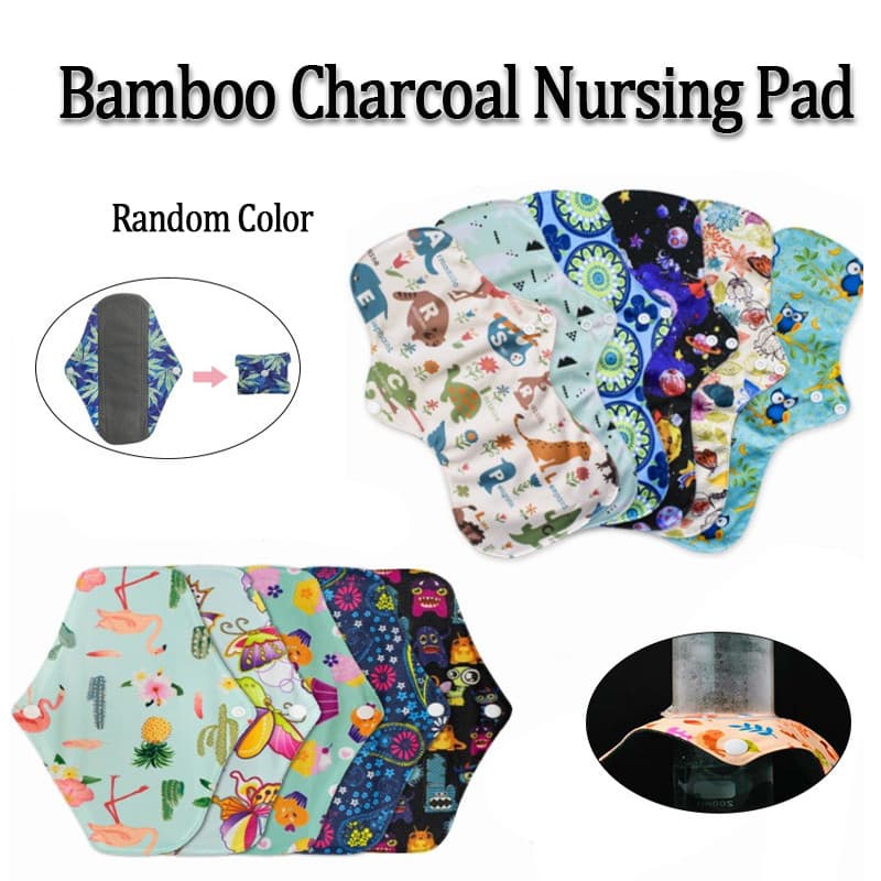 Tapete Sanitário Reutilizável Lavável , Almofada De Cuidados , Pano De Carvão De Bambu , Almofadas Menstruais Higiênicas
