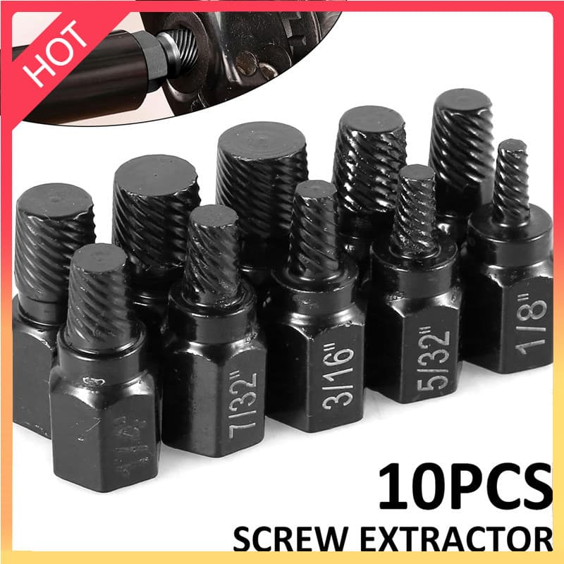 SCB-10/13PCS Kit Extrator De Parafuso Liga De Aço Danificado Removedor Conjunto De Metal Fácil Saída Brocas Multi-Esplin