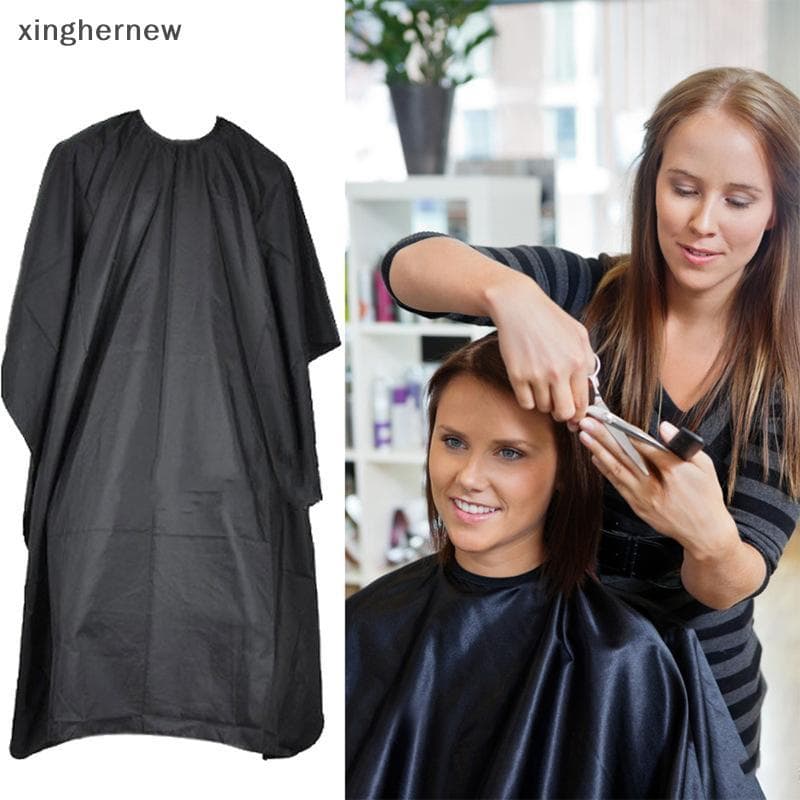 xinghernew Capa De Corte De Cabelo Pro Salão De Cabeleireiro Vestido De Pano Barbeiro À Prova Dwaterproof Água Avental C