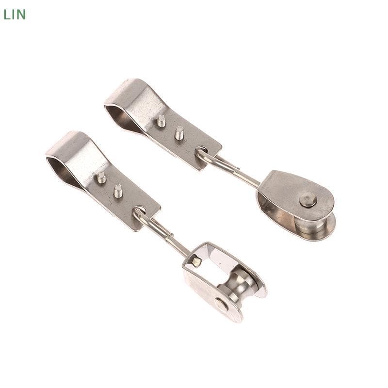 Polia E Braçadeiras De Aço Inoxidável 304 , 2 Peças , Resistente , Para Instalação De Vela De Sombra , Jardim Ao Ar Livr