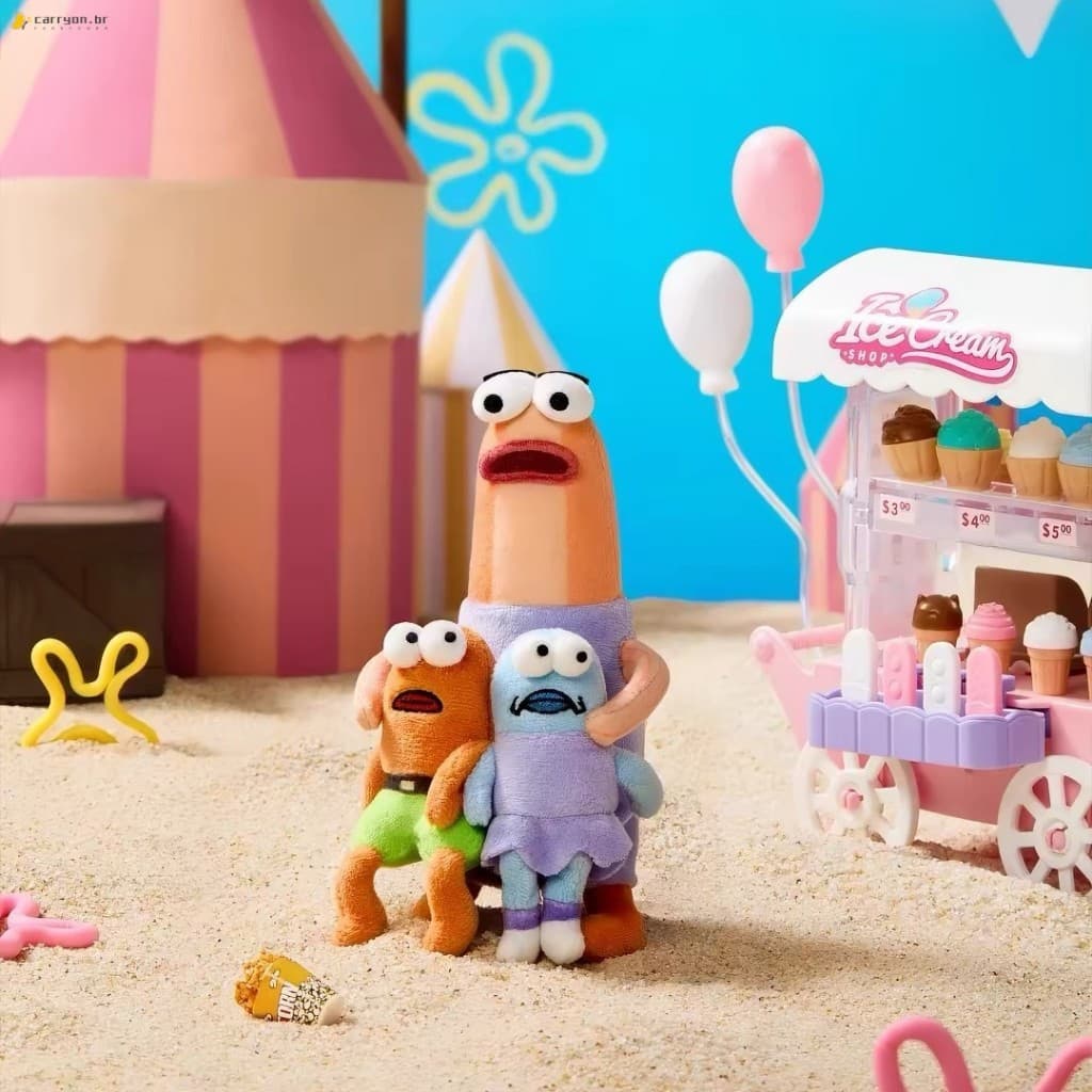 Boneca De Pelúcia Bob Esponja Patrick Star-Brinquedo Moderno Com Pingente De Peixe Feio