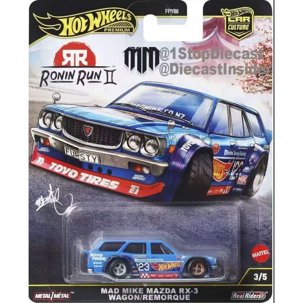 [Hot Wheels] Cultura de carro FPY86 Ronin Running 2 Mitsubishi Honda Sola de ferro Modelo de carro de pneu de borracha