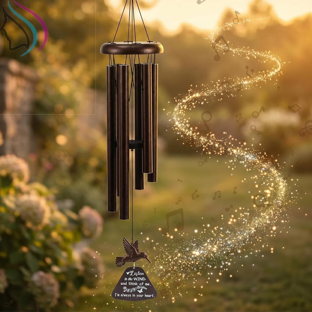 Carrilhão De Vento Memorial À Prova De Ferrugem , Resistente Às Intempéries , Ao Ar Livre , Com Pássaro Para Jardim , Pá