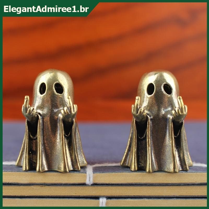 ELEGA Fantasma Fofo De Dedo Médio , Decoração De Casa De Halloween Adorável Figura De Terror