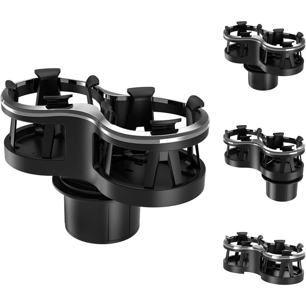 Expansor de Porta-Copos para Carro da Kwak, Adaptador Extensor de Porta-Copos 2 em 1 para Carro com Inserto Expansível,