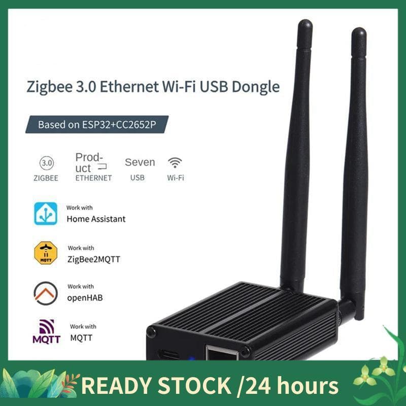 Zigbee3.0/Zigbee/Rosca Compatível ETH-52P Dongle USB Para WiFi Gateway Coordenador MQTT Home Assistant ZHA Openthread
