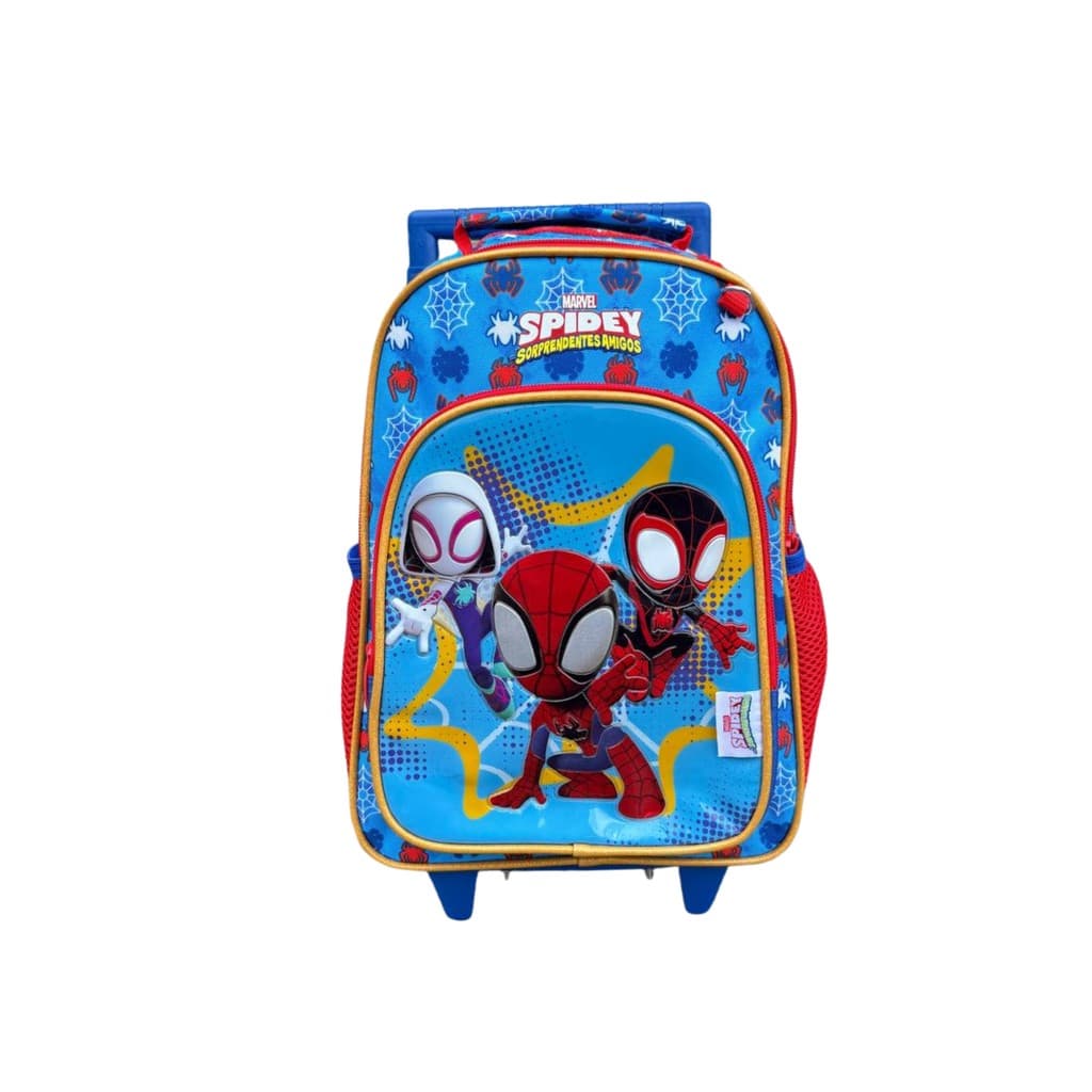 MOCHILA DE RODINHA HOMEM ARANHA SPIDEY PEQUENA 9L AZUL