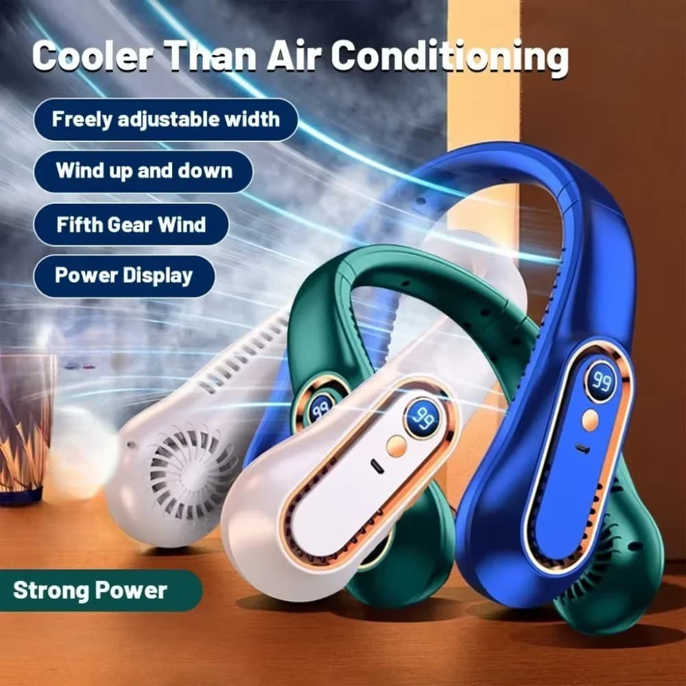 Pescoço Bladeless Ventilador Mini Ultra Longa Vida Portátil Preguiçoso Silencioso De Carregamento Usb Estudante Esportes