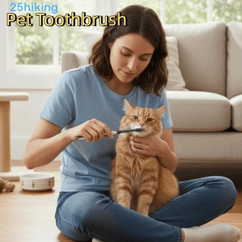 Escova De Dentes Para Cães , 2 Peças , Resistente À Mordida , Limpeza De 360 Graus Oral De Micro Cabeça