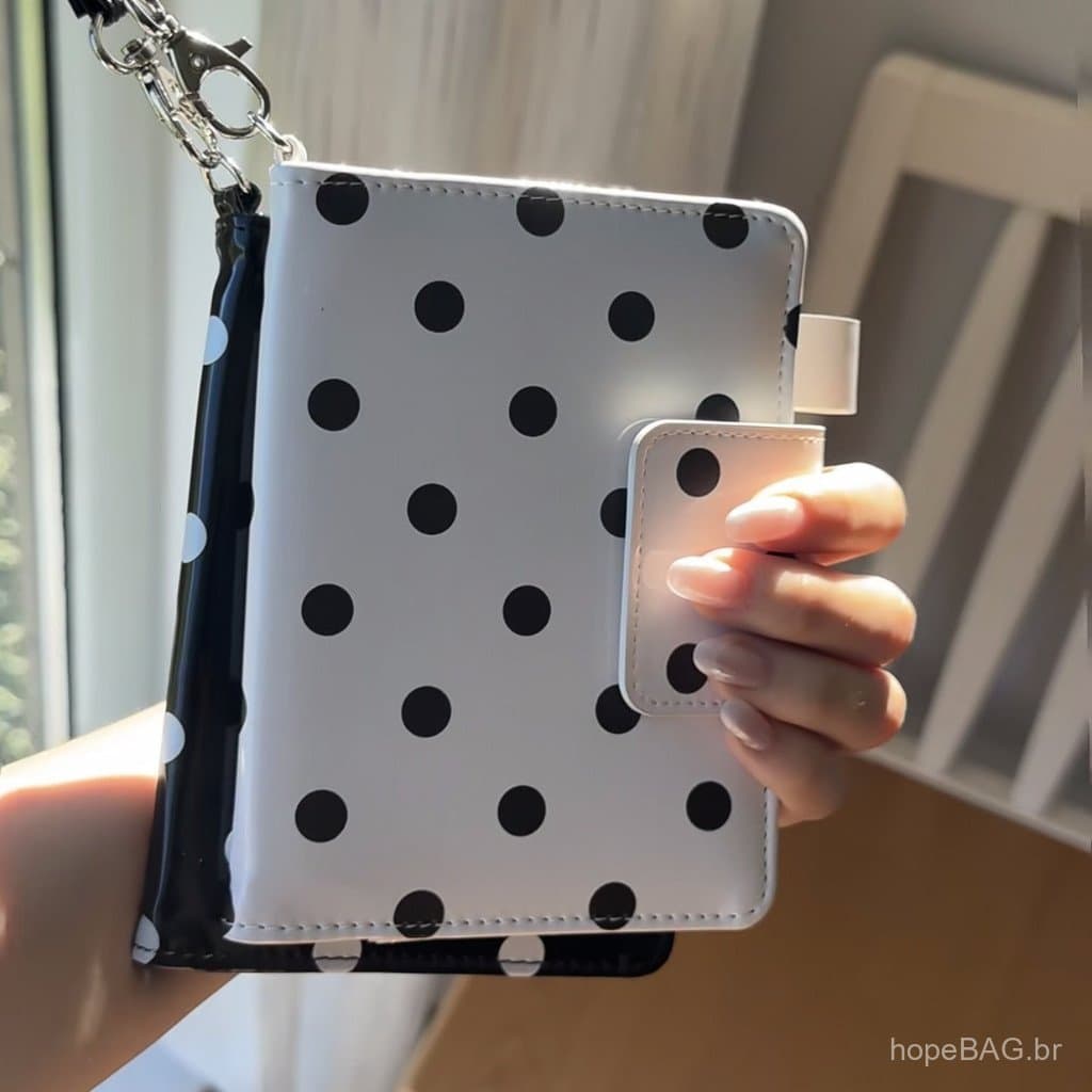 Porta-passaporte de estilo coreano inspirado no design de produtos de moda, com design único, bolsa de documentos minima