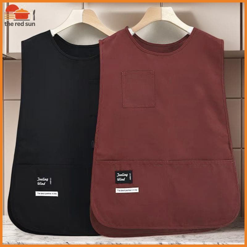 TSBR Avental Impermeável Resistente A Manchas Estilo Colete De Nylon De Manga Respirável Anti Sujo Aventais De Cozinha M