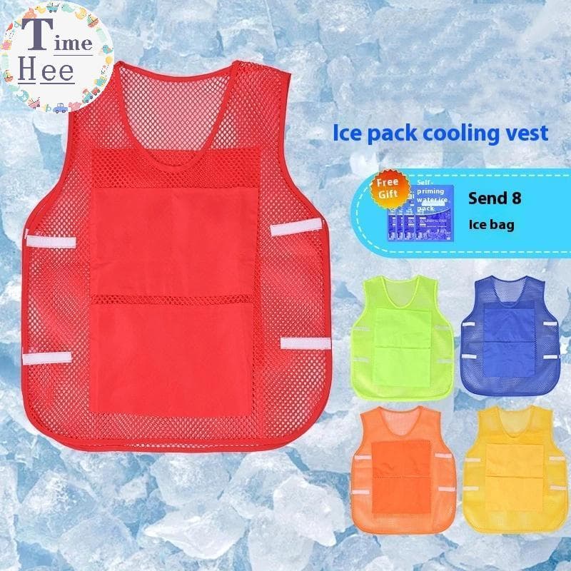 TimeHee Verão Colete De Resfriamento Saco De Gelo De Água Ao Ar Livre Workwear Turnset Pré Roupas Das Mulheres Dos Homen