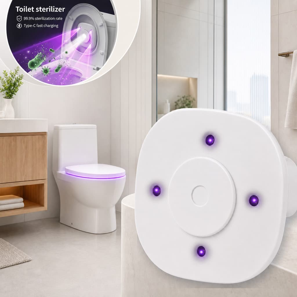 Esterilizador De Banheiro UV Elétrico Inteligente ​ Lâmpada À Prova D'água Com Limpador De Comprimidos De Aromaterapia