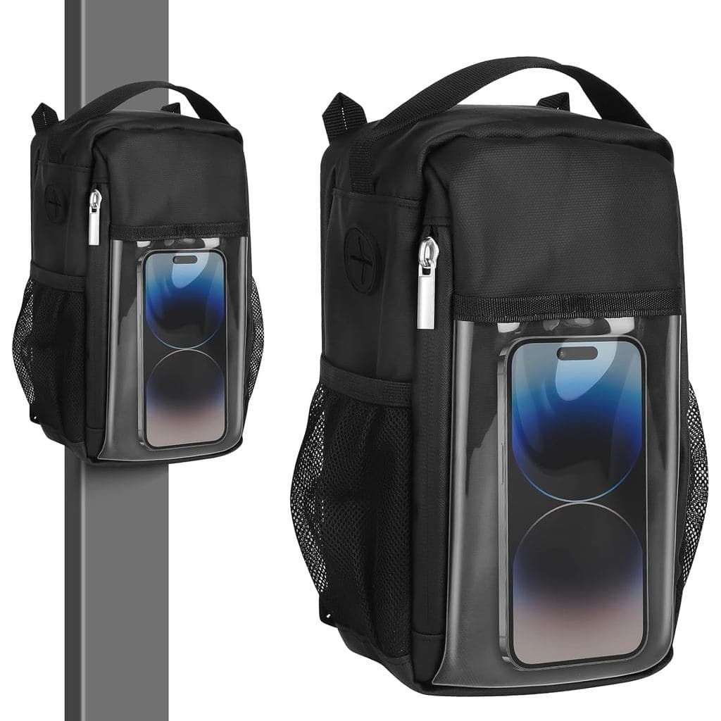 Bolsa de Ginástica Magnética DZ Duozhan com Janela Transparente para Celular – Suporte Magnético Resistente para Garrafa
