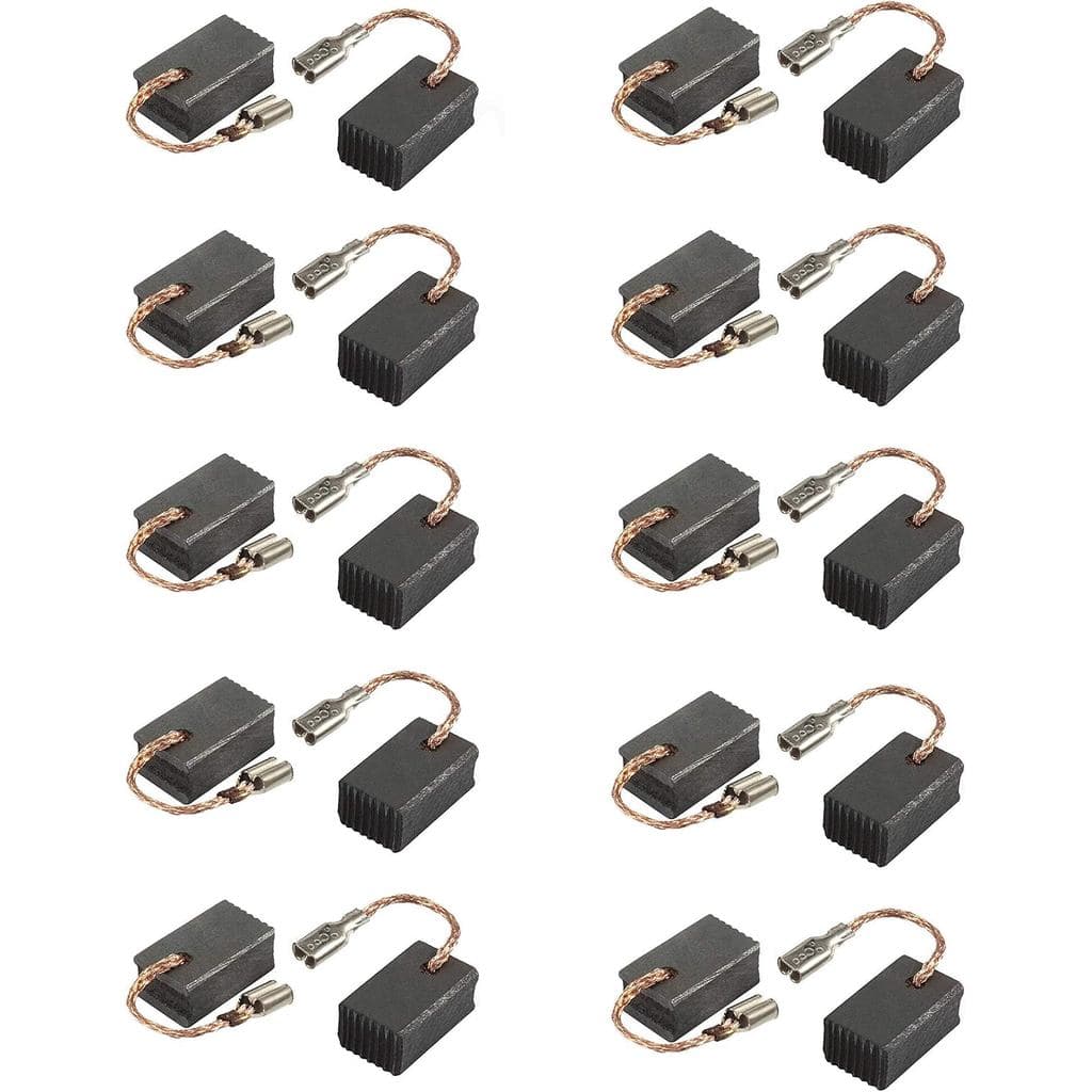 20 peças de escovas de carbono para motor elétrico, escova de carbono de reposição para esmerilhadeira angular, peça de