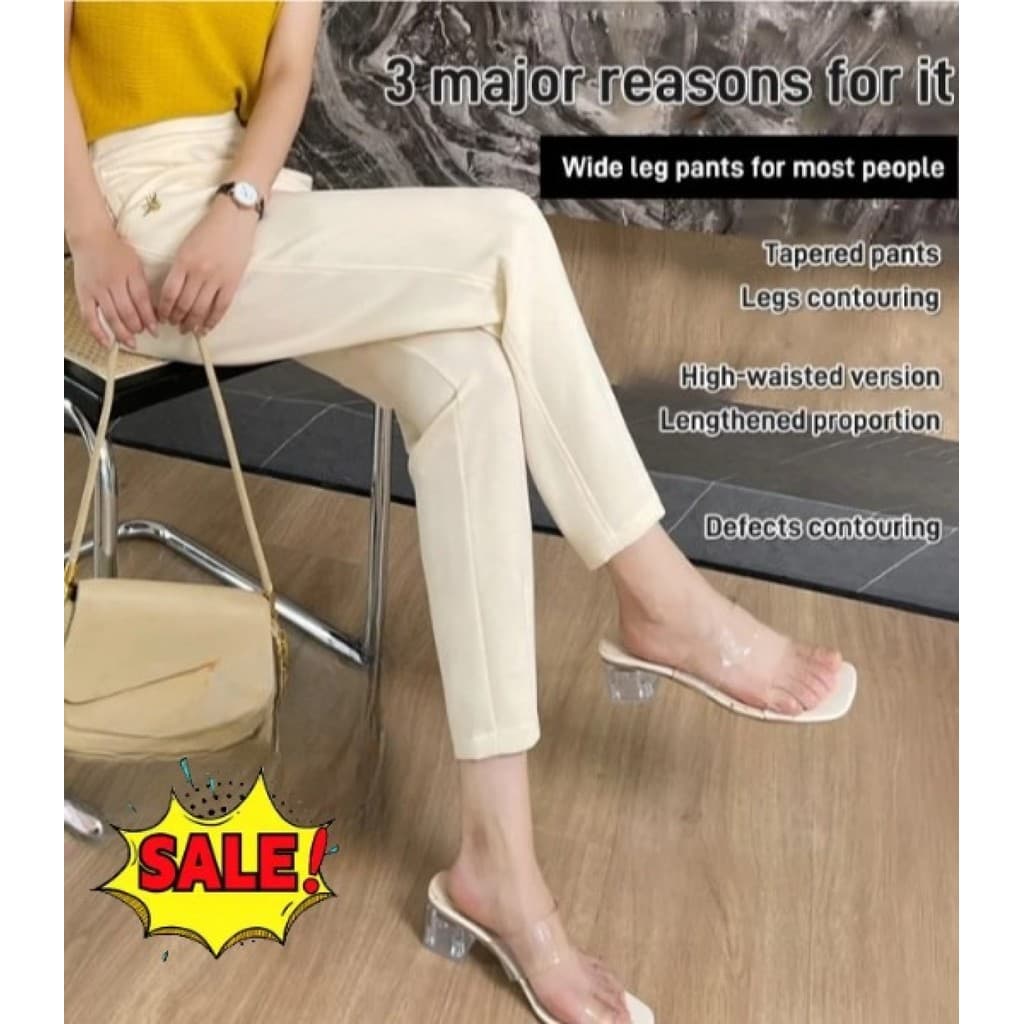 [Design Moderno] HFH High-Rise Casual Harem Pants Women - Calça Casual/Harém/Moda Feminina