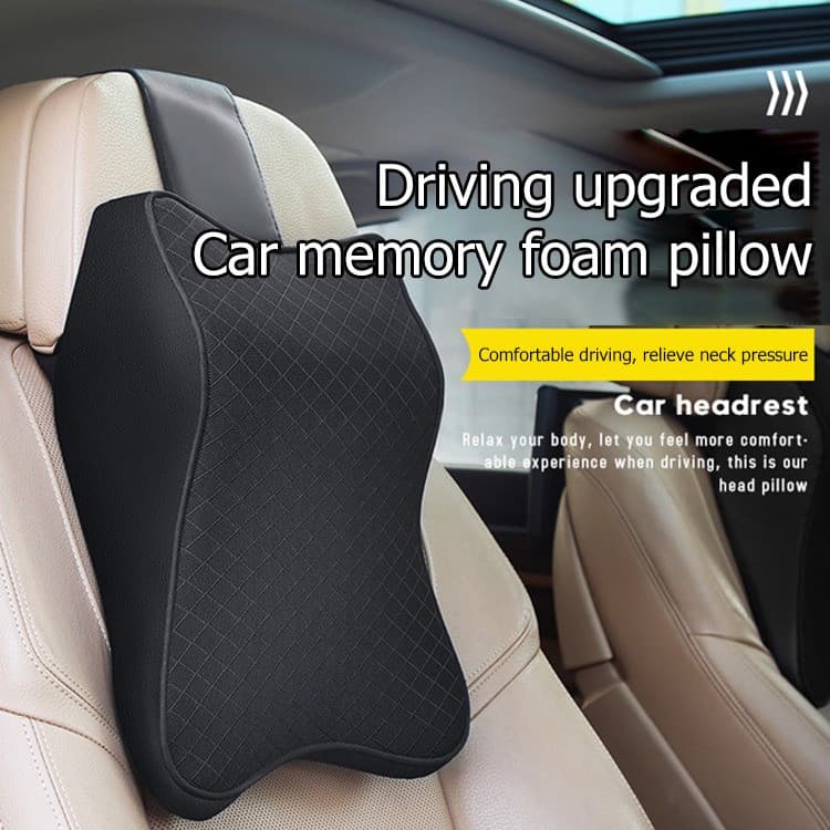 [Apoio Ergonômico] Almofada de pescoço de espuma viscoelástica para banco de carro/Memória/Conforto