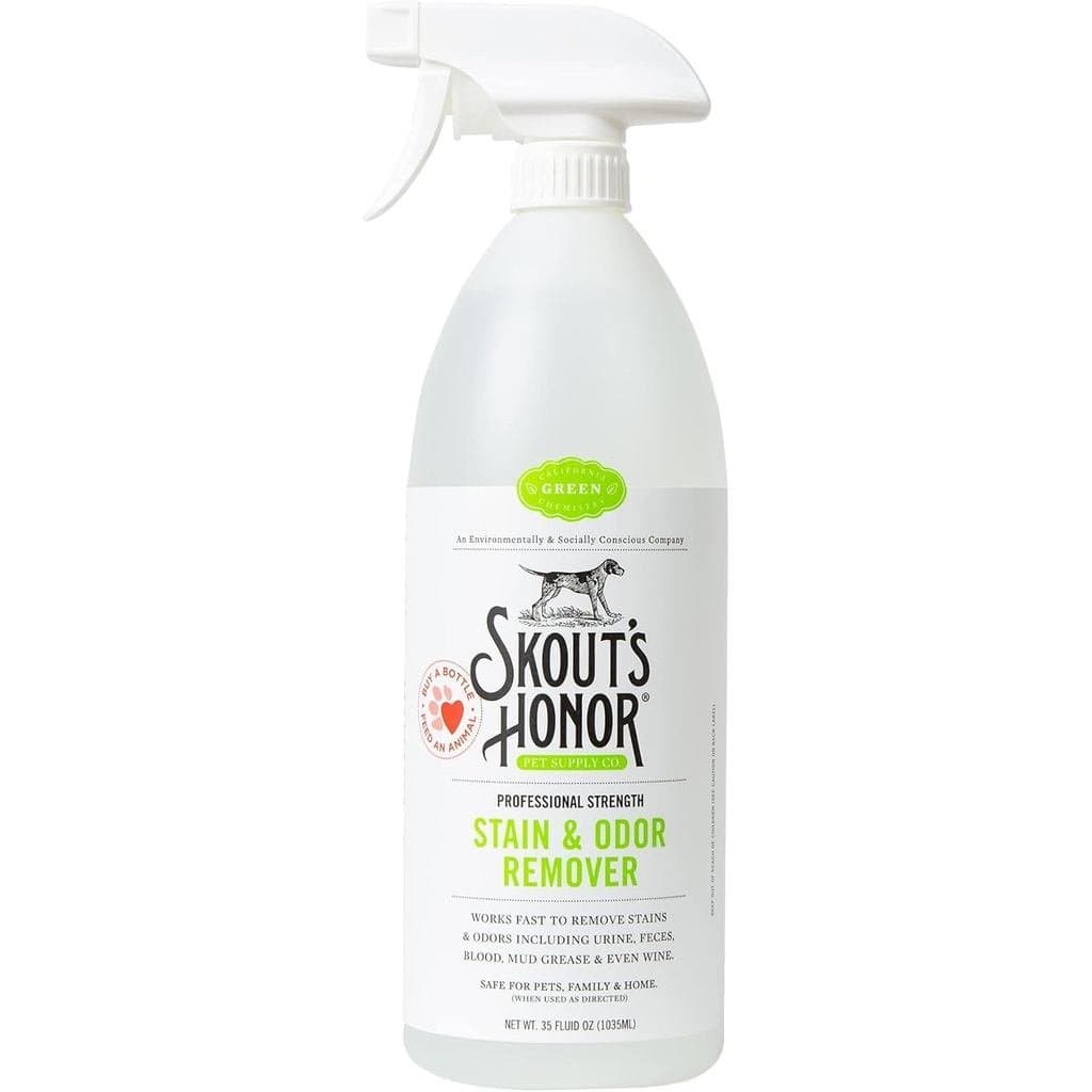 Removedor de Manchas e Odor SKOUT'SHONOR, 35oz | Limpador Profissional para Casa e Carro para Urina, Fezes, Lama, Suor e