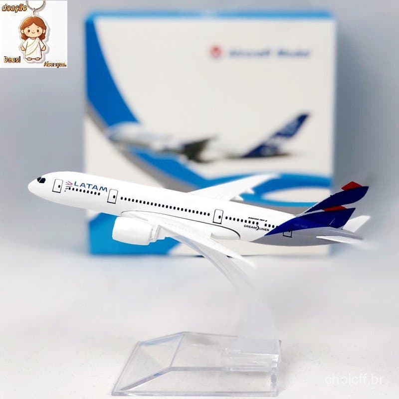 16CM LATAM Airlines B787 Aeronave Aérea Modelo América Do Sul Boeing 787 Avião Diecast Em Liga