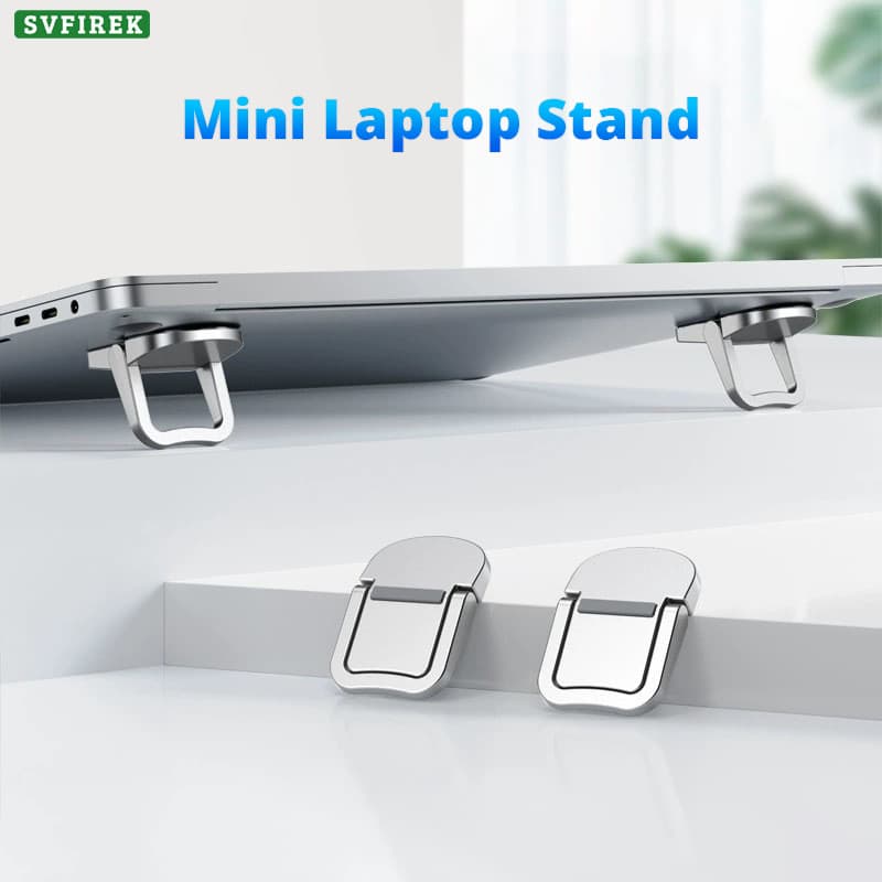 Mini Suporte Para Laptop De Liga De Zinco Antiderrapante Notebook De Mesa De Resfriamento Portátil 10 A 18 Polegadas