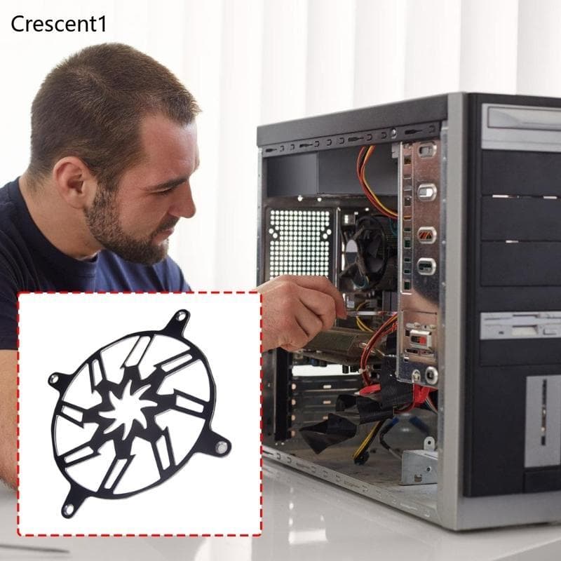 Crescent1 Fácil Instalação Lavável Capa Contra Poeira Para Ventilador Computador Refrigeração Placa