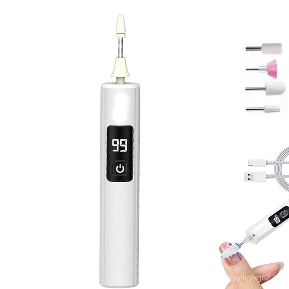 Lixa de unhas elétrica Pressionelle, esmerilhador de unhas elétrico sem fio, esmerilhador de unhas e pés com display LED