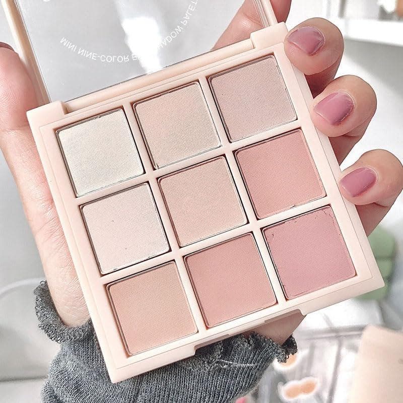 Paleta de Maquiagem com 9 Cores de Sombra de Olhos Matte Neutras, Paleta de Sombra de Olhos Nude |   Paletas de sombras