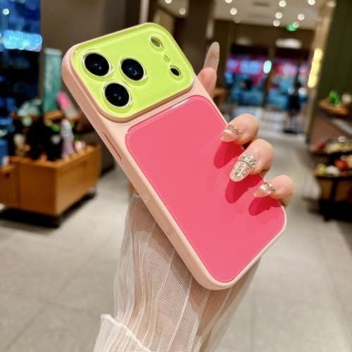 A capa de celular SmerVibeDamine apresenta um design de cores contrastantes e é compatível com os modelos 17/16/15/14Pro