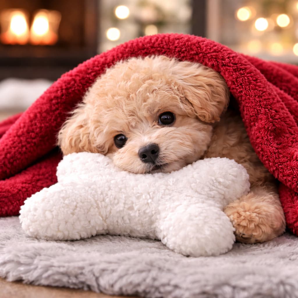 Manta Cobertor Pet Sherpa com Soft Dupla Face Luxo com Almofada Ossinho