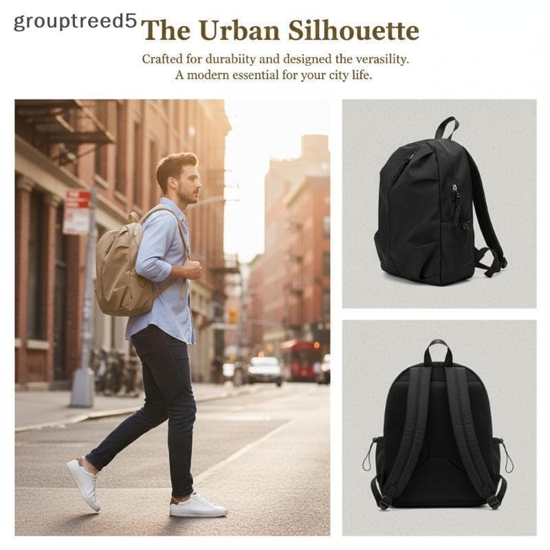 grouptreed5 Respirável Lazer Bapa Grande Capacidade Durável Mochila Para Estudantes Universitários Viagem Diário BR