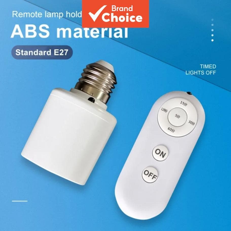 Suporte de Lâmpada AXUS Sem Fio Controle Remoto Temporizador E27 60W 110V 220V Inteligente para Quarto de Bebê e Quarto