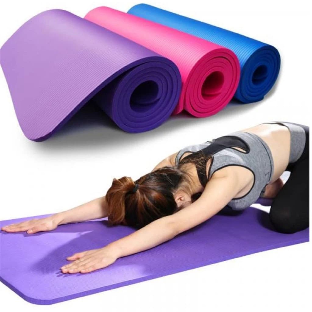 Tapete De Yoga Esteira Colchonete Lavável Antiaderente Ginástica Fitness Pilates