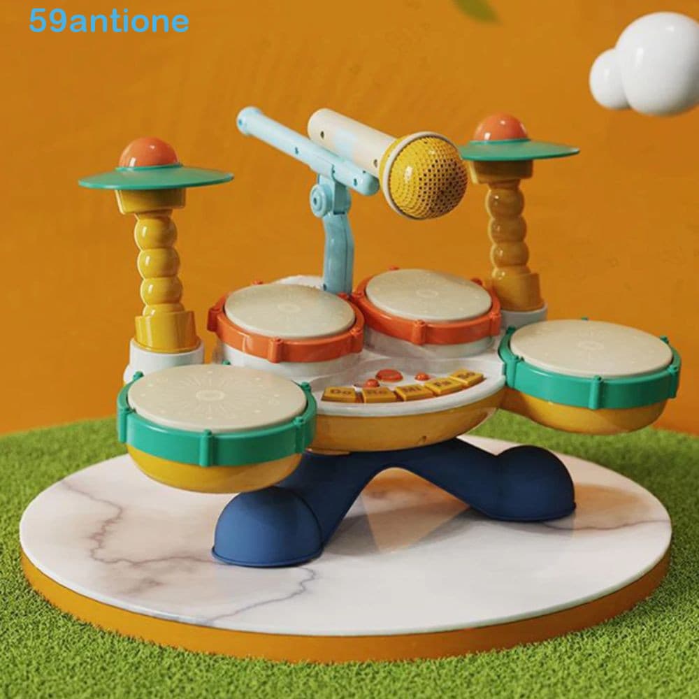 Instrumentos Musicais Para Bebês , Conjunto De Bateria Infantil De Aprendizagem Montessori Sem BPA , Brinquedos Educativ