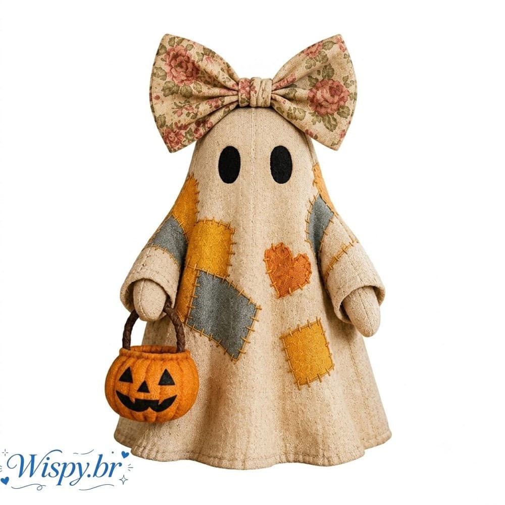 Decoração de Fantasma Iluminada para Festas de Halloween em Ambientes Fechados, Lâmpada de Mesa com Baterias