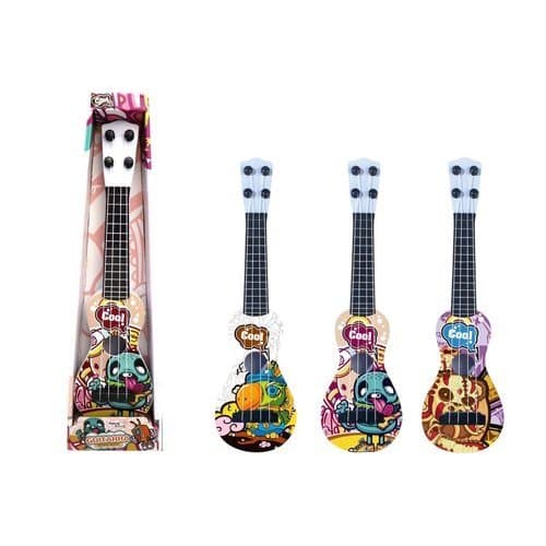 Brinquedo Guitarra Musical Infantil Instrumento Educativo Colorida Divertida