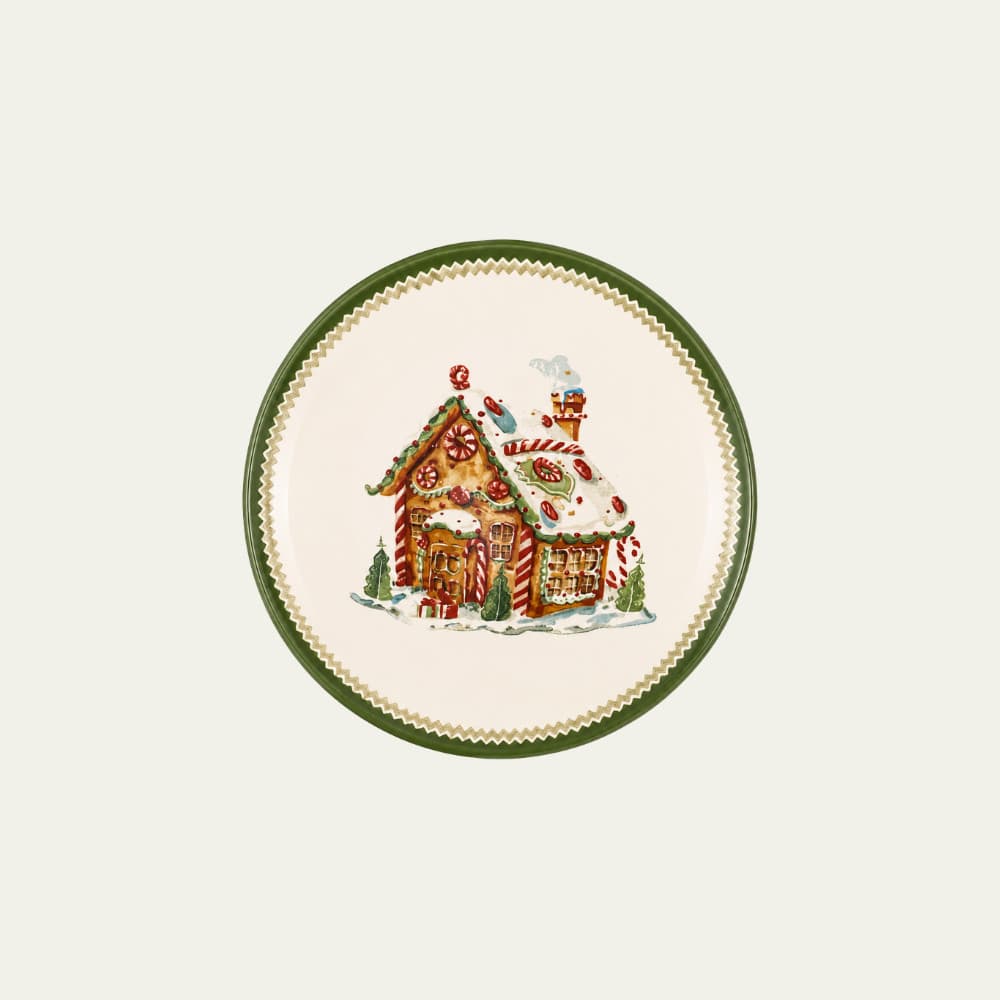 Prato Sobremesa Natal Estampa Casa de Doces Aconchego - Alleanza