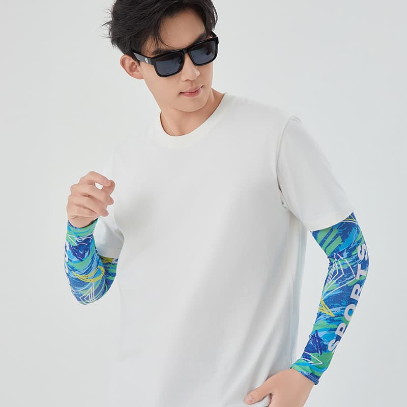 Mangas de gelo de verão finas para dirigir ao ar livre estilo masculino