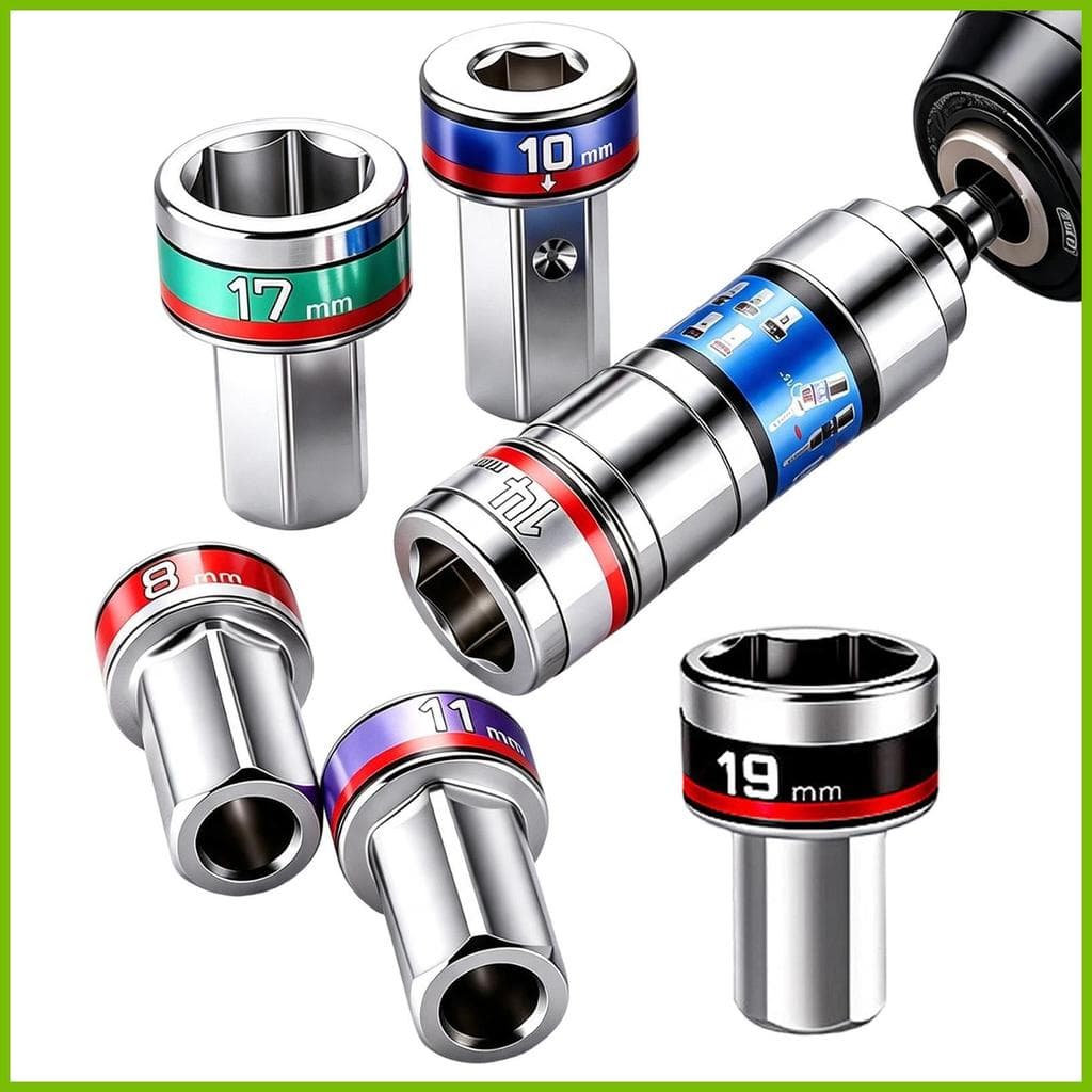Conjunto De Soquete De Junta Universal Rotativo Hex Antiderrapante Ferramenta De Reparo Adaptador Para Casa Garagem iadb