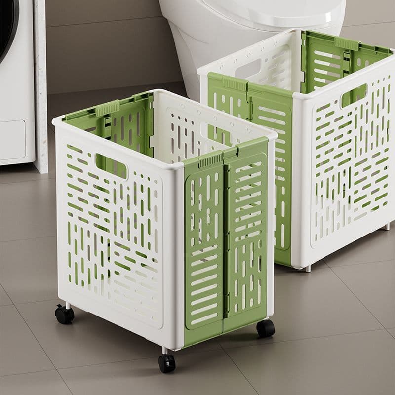 Cesta de roupas sujas roda removível roupas de brinquedo cesta/cesta de armazenamento dobrável