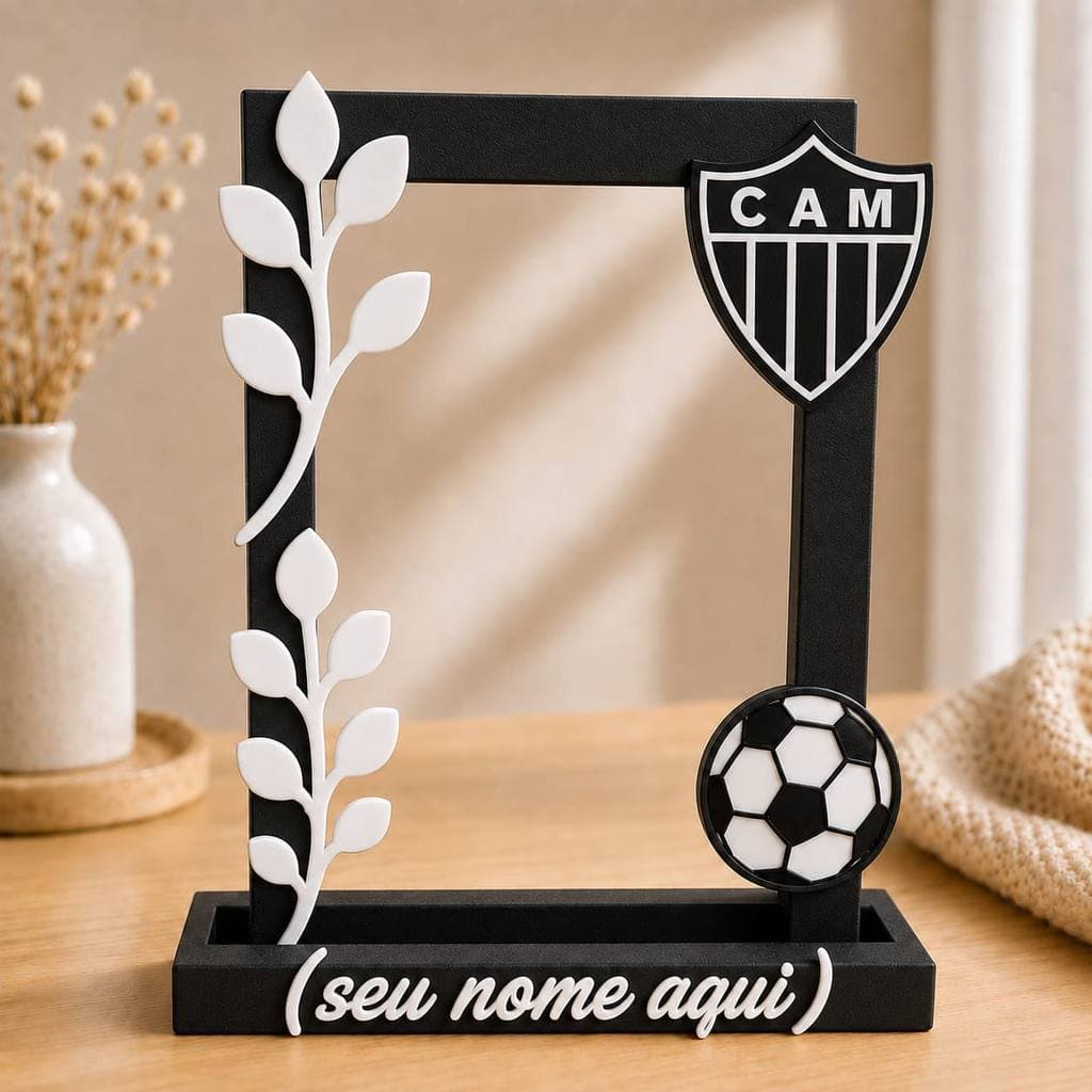 Porta Retrato Personalizado Futebol Atlético Mineiro Galo