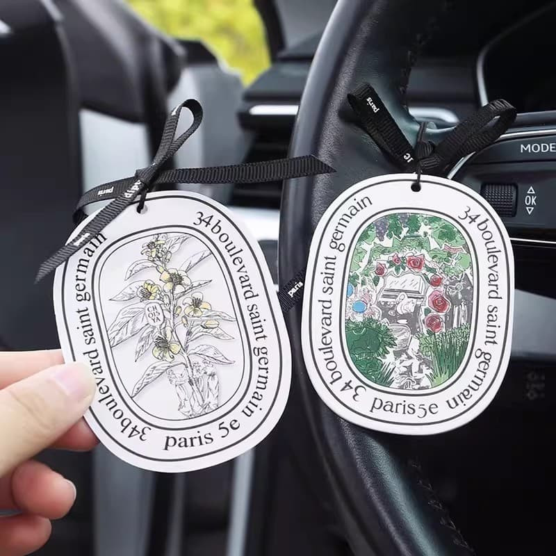 Aromatizador de ar para carro, pendente de fragrância para carro, mensagem auspiciosa, fragrância de longa duração, arom