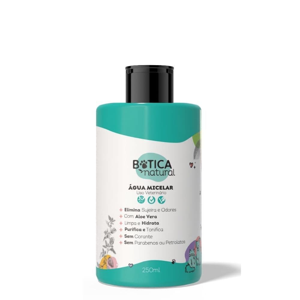 Agua Micelar Para Cães e Gatos 250ml  - Botica Pet Natural
