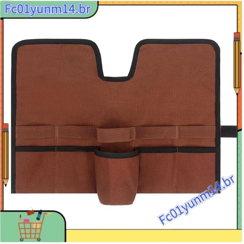Conjunto De Coquetel De Lona Bolsa De Transporte-Alça De Rolo Dobrável Portátil , Marrom-Kit De Bartender , Design